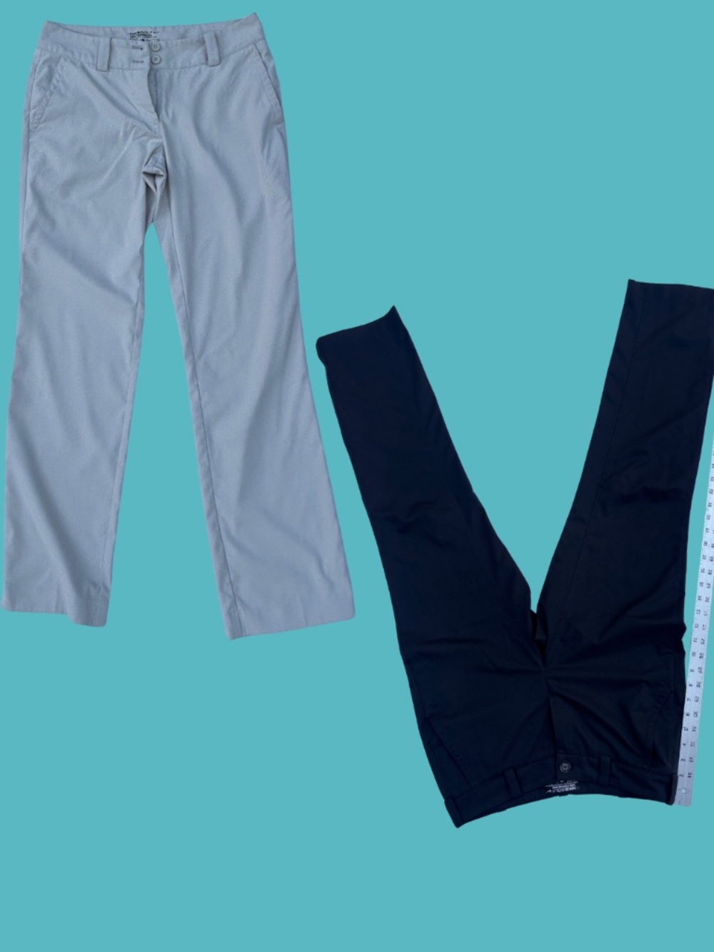 2 pairs Nike Golf pants / 1 black 1 beige/ Size 6 / full-length
